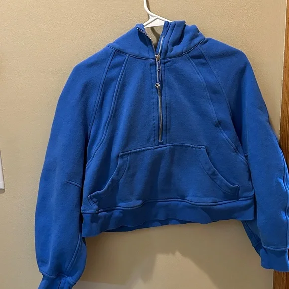 Lululemon Scuba Cropped Oversized Half Zip Hoodie - Picture 2 of 7